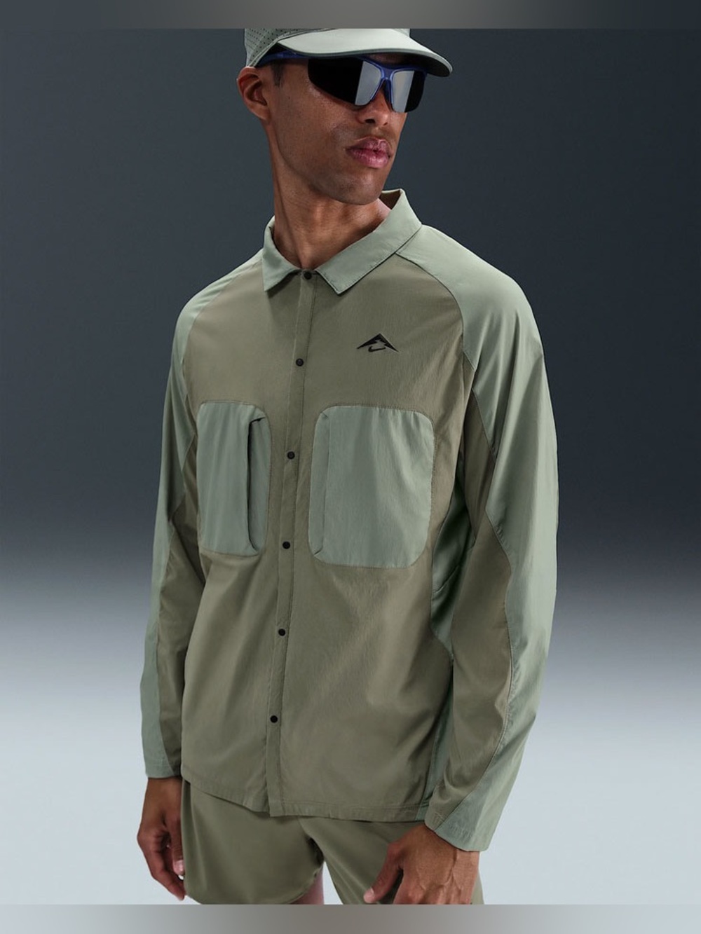 Nike Trail Dri-FIT ADV UV Packable Shirt Jacket Men’s M NWT